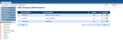 data domains administration