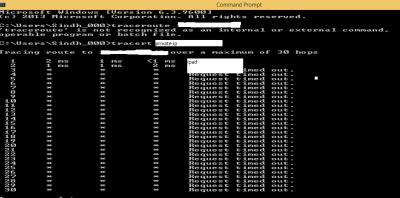 trace route to private ip