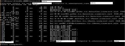 trace route to public ip of nagios server