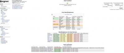 example of the report screen