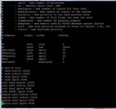 sudo vi /etc/security/limits.conf