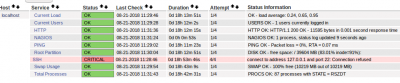 Status Information nagios ok name changes