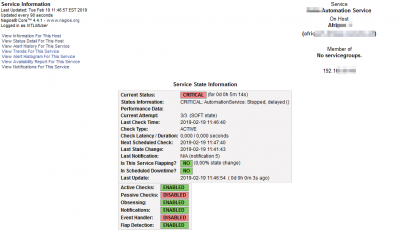 Service Status