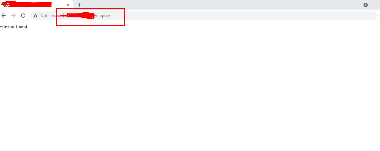 nagios web interface http://ip-address/nagios shos &quot;file not found&quot;