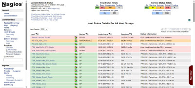 screeenshot of the service staus details on the web ui