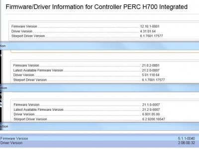 Firmware information.