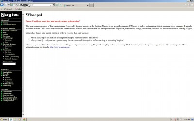Nagios error