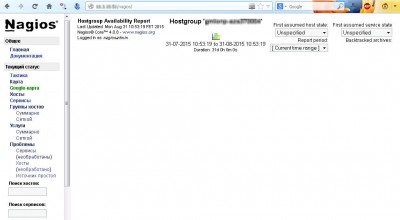 The result of avail report for 31 days