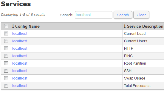 Searching for services in the CCM